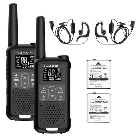 Handy Gadnic WK5200 Kit x2 22CH UHF Display USB C + Manos Libres