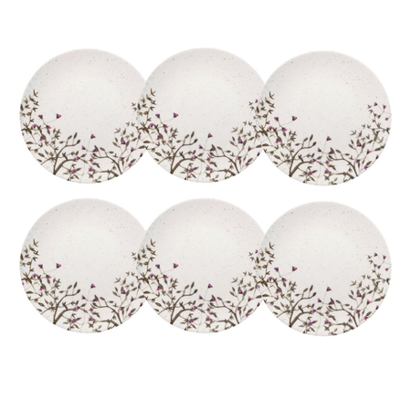 Set X 6 Platos Postre 19 Cm Lilac