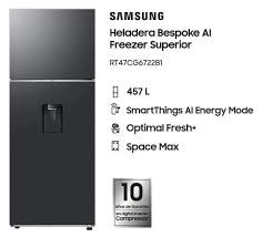 HELAD. SAMSUNG RT47CG6722B1 457Lts. NEGRA INVERT C/D