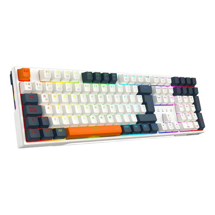 TECLADO REDRAGON K688 TRUNDLE (C:BLANCO/AZUL) - Vista 2