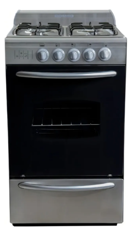 Cocina Domec Apolo CXAV Multigas 4 Hornallas Acero Inoxidable 50cm Gas Natural