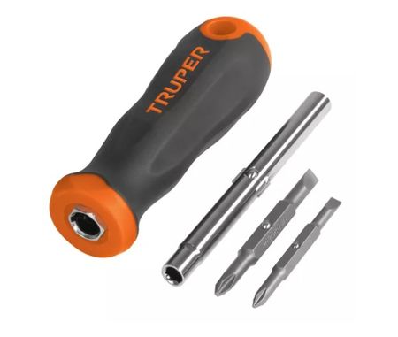 Destornillador 4 En 1 Con 2 Puntas Enc 1/4 Hexagonal Truper