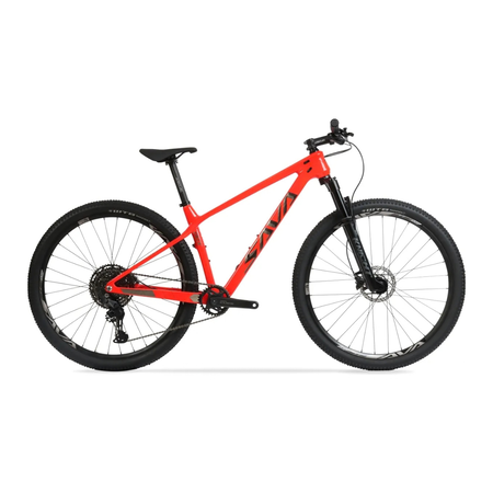 Bicicleta MTB Sava Deck 5.2 Talle S R29 11V Shimano Cues Carbon Rojo Disco Hidr.
