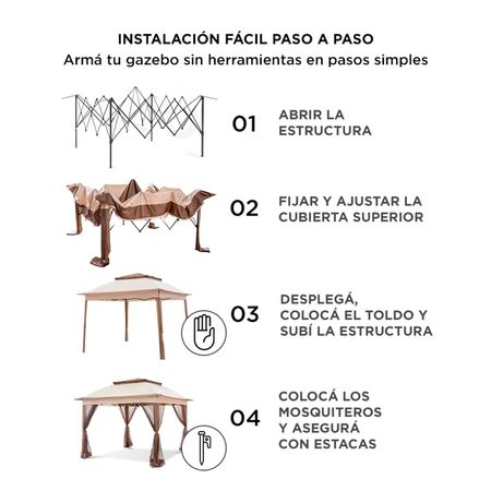 Gazebo Mosquitero Gadnic Gard Tienda de Sombrilla