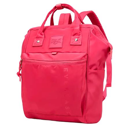 Mochila Everlast Mujer Boca de Pez Nylon Satinado Urbana Moda 22583 Fucsia