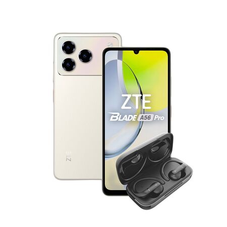Combo ZTE A56 Pro 4+128GB Gold + Auriculares TWS Hune ACC-TW-030