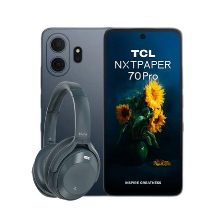 Combo TCL 70 Pro NXTPaper 5G 8+256GB Stellar Blue + Auricular Vincha Hune