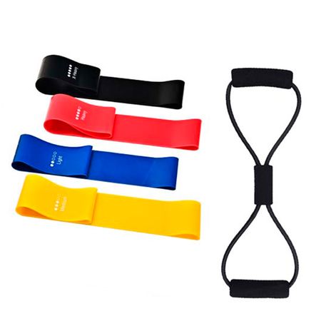 Set De Bandas Elásticas Gadnic LFP0100 Distintos Niveles de Resistencia