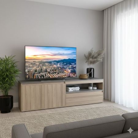 Rack Tv Mueble Para Tv Tables 4028 175cm Coco Bolo Gris