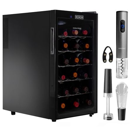 Cava De Vino Coolfroz WCTE0018 18 Botellas + Sacacorchos Automático Gadnic