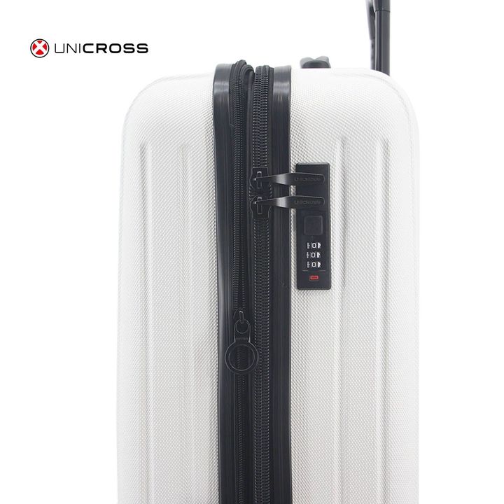 Valija Blanca Carry ON Unicross ABS 20 Ideal Cabina Ruedas 360 Expandible Super Liviana - Vista 3
