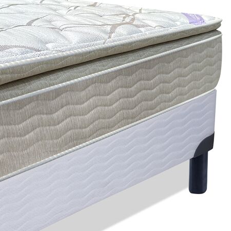 Colchon Inducol Pocket Extra Comfort Super Queen 160x200cm de Resortes con Pillow Top