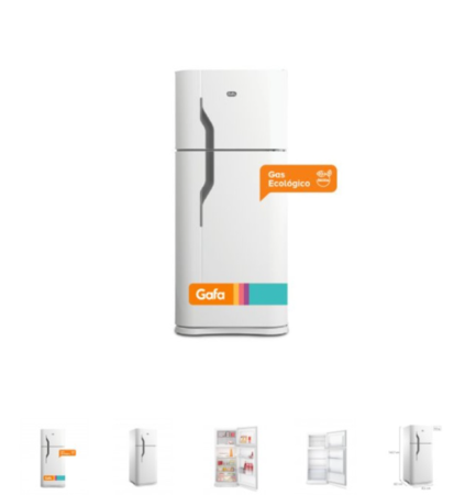GAFA HELADERA C/FREEZER HGF-358AFB 282LT BLANCA