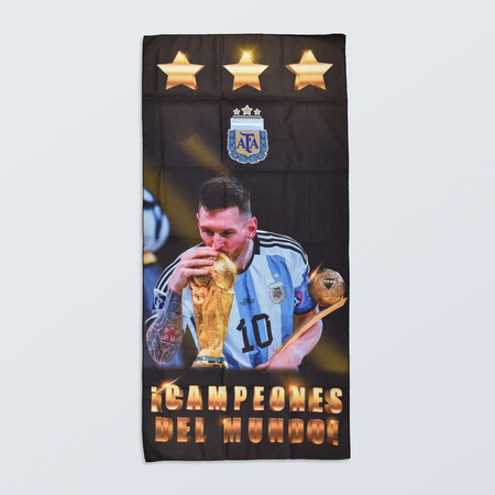 Toallón secado rápido AFA 3 estrellas beso a la Copa
