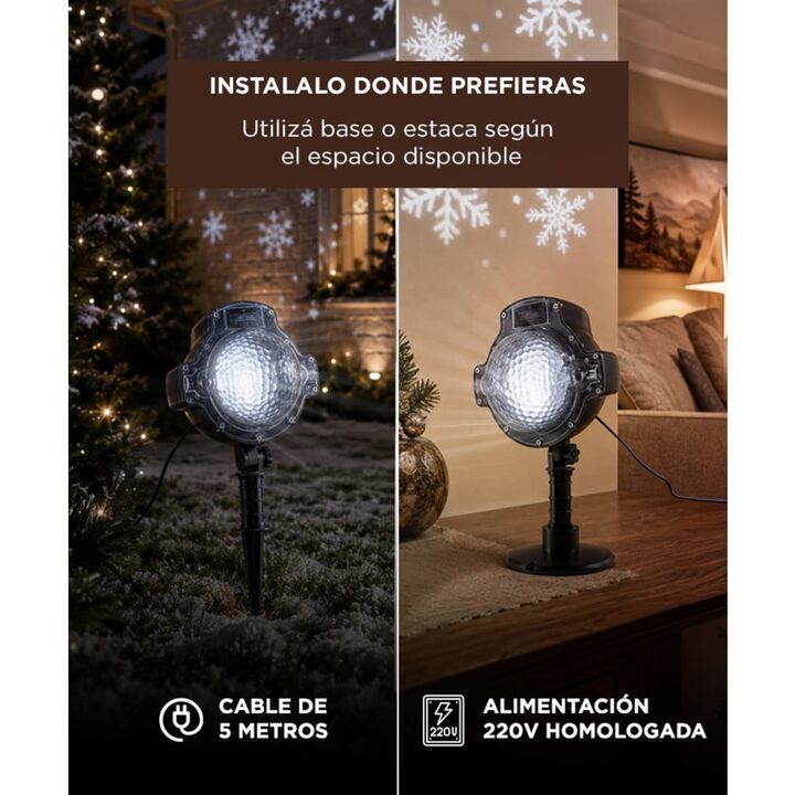 Luz Decorativa Gadnic Exterior IP35 LED Nieve Navidad - Vista 5