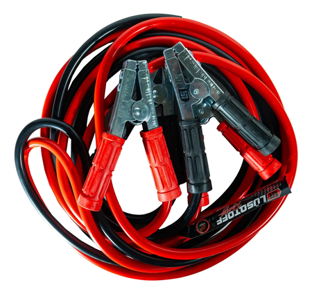 Cable Puente Para Bateria 4 Mts Jcal4-8 Lusqtoff Con Pinzas