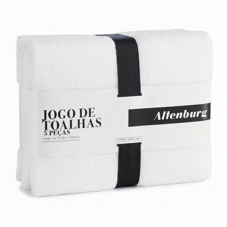 Juego Toalla Y Toallon Altenburg Favo Blanco