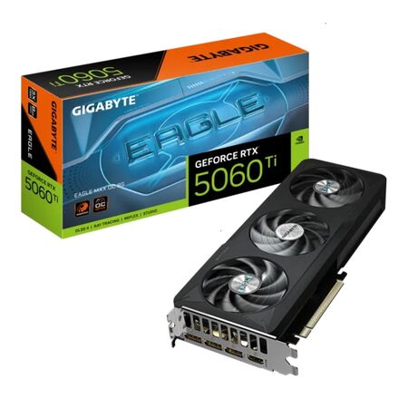 Placa de Video Gigabyte GeForce RTX 5060 Ti EAGLE MAX OC 8G