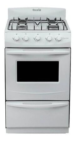 Cocina Escorial Candor S2 4 Hornallas Gas Gn Con Visor