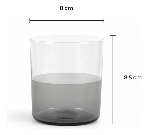 Set 6 Vasos Sakura 350ml Moonstone Grey Radiance Series Moonstone Grey - Vista 2