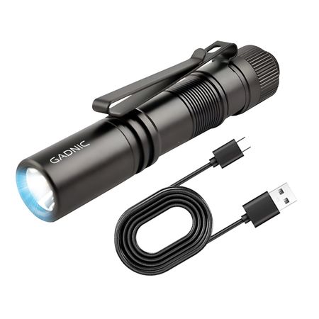 Linterna Recargable Gadnic Ultra Liviana Aluminio