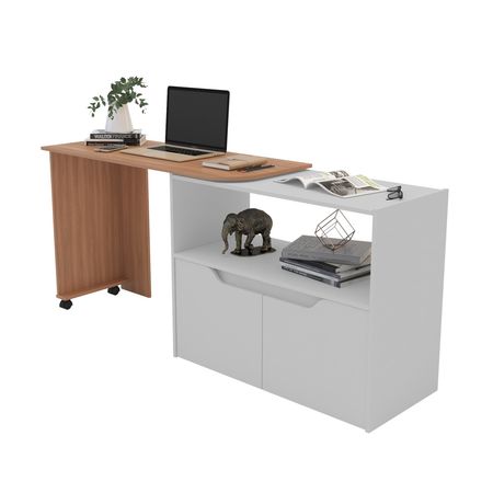 Escritorio Mesa Plegable 2 Puertas Ruedas MDF 15 mm Mix Match