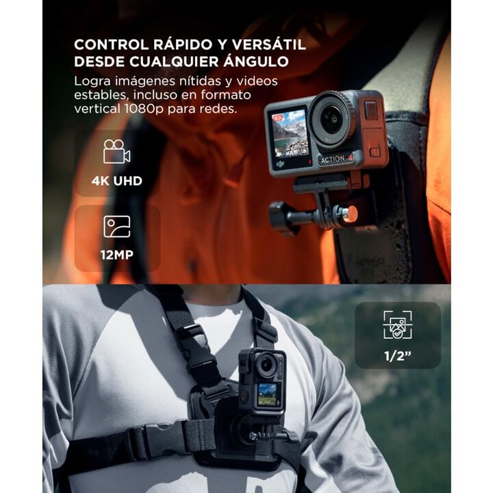 Cámara DJI Osmo Action 4 Standard Combo 4K Dual Screen - Vista 5