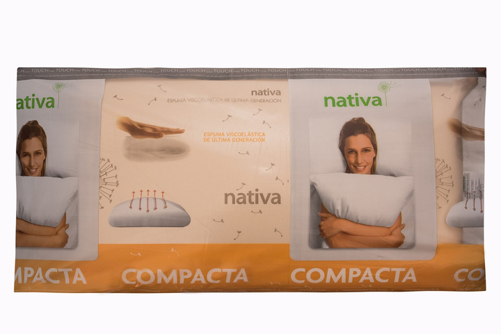 Almohada Viscoelastica X2 Un. Nativa Touch Compacta 70x12x35 - Vista 7