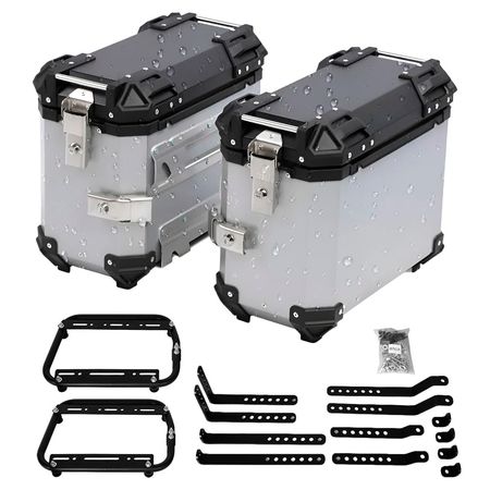 Kit 2 Baules Laterales Vetra by Gadnic 38L Aluminio Universal