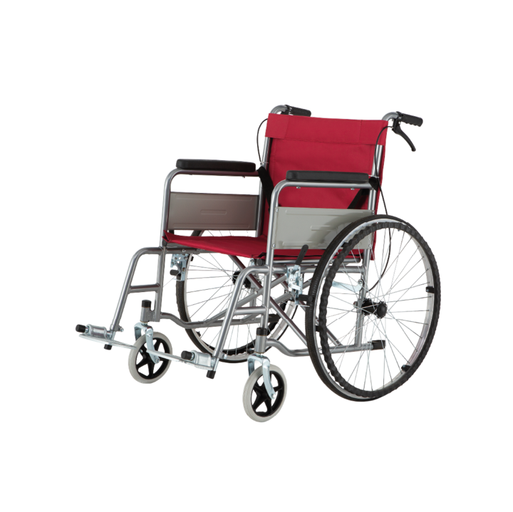 Silla De Ruedas Apoyabrazos Fijos Plegable JL808 - Vista 1