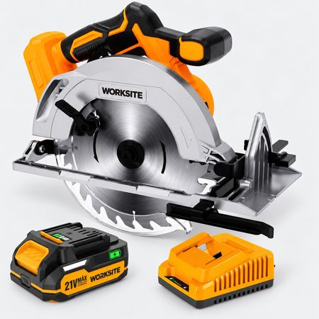 Sierra Circular Inalambrica 21v Brushless Worksite Rpm 4500