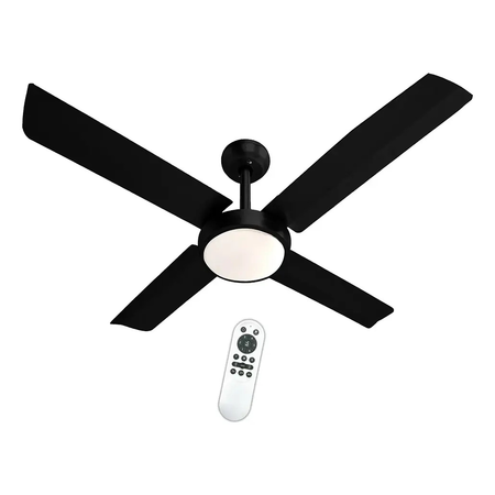 Ventilador De Techo Liliana Palas Metálicas 120cm Luz Led Control Vthn704r