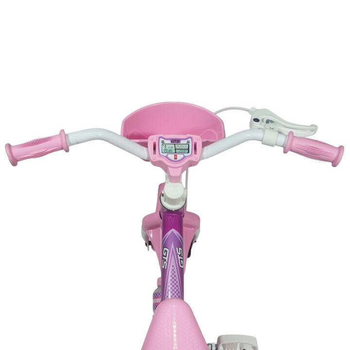 Bicicleta rodado 12 GTS con cantimplora rosa - Vista 5