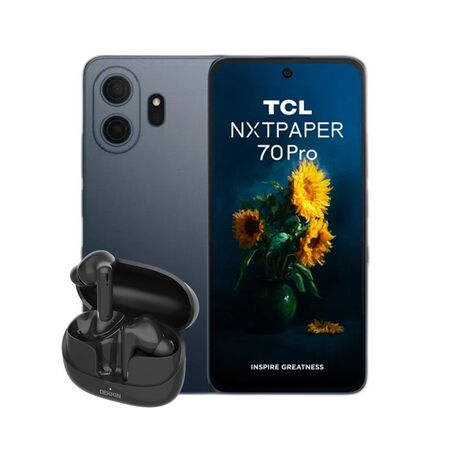 Combo TCL 70 Pro NXTPaper 5G 8+256GB Stellar Blue + Auriculares TWS