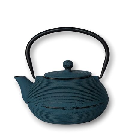 Tetera hierro fundido con filtro infusor  500 ml color azul