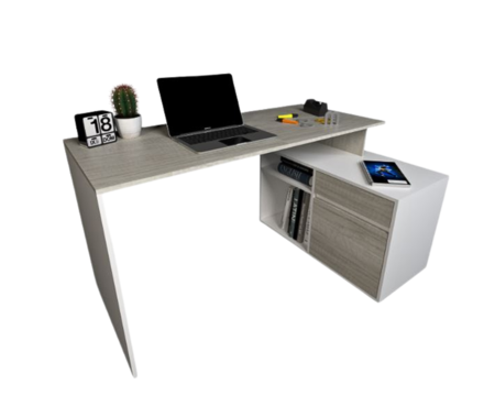 Escritorio Linea Home C/ Mueble 1pta 1cajon 3048 Nev/Ev Tables