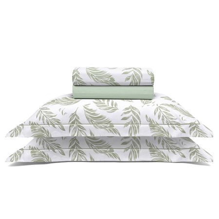 Juego de Sábanas de 180 hilos Reflete 2 1/2 Plaza Levi Verde