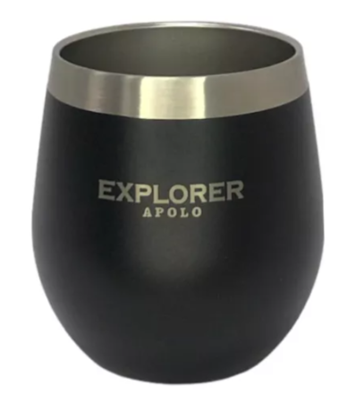 Mate Termico Clasico Explorer Apolo 193 Ml Acero Inoxidable Negro