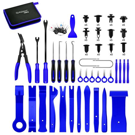 Kit de 102 Herramientas Multifucionales Azules Gadnic de Extracción de Molduras
