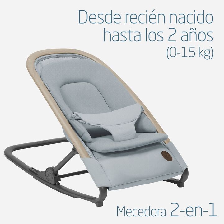 SILLA MECEDORA KORI 2 EN 1 BEYOND GREY ECO MAXI COSI - Vista 11
