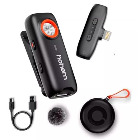 Micrófono Inalámbrico Hohem Lavalier MIC-01 Para Smartphone