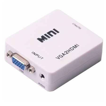 Convertidor Vga A Hdmi Activo Pc Notebook Television Nuevo
