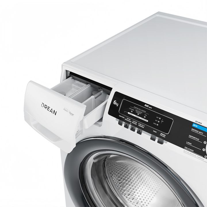 Lavarropas Carga Frontal 6 Kg 800 Rpm Blanco Drean - LFDR0608LB0 - Vista 3