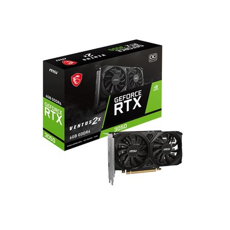 Placa de Video 6GB RTX3050 MSI Ventus 2x 6G OC