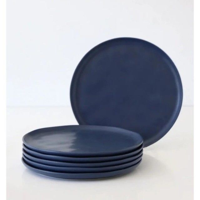 Set 6 platos playos Porto Brasil Bio Hygge Stoneware Boreal - Vista 2