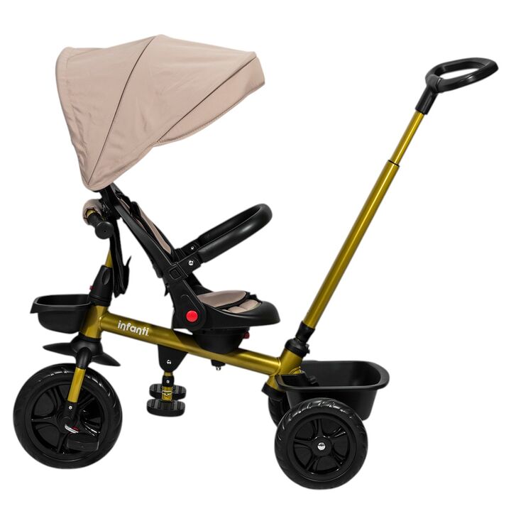 Triciclo multifuncional Infanti JY-T07B Dorado - Vista 3