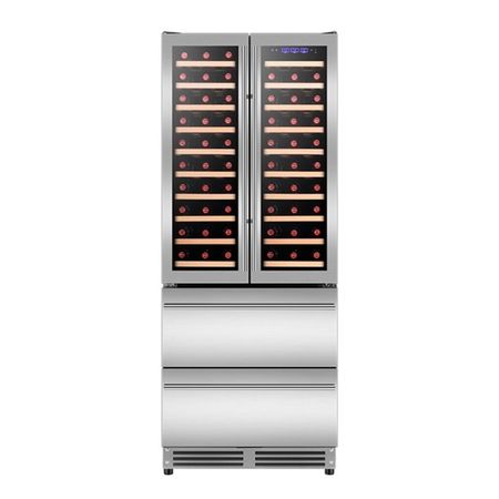 Cava Php YC-618 3 Zonas 20 Bandejas Plateada Luz interior