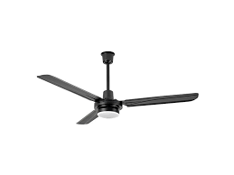 VENTILADOR DE TECHO PROTALIA 3401 CHAPA NEGRO CON LUZ LED - 4609290