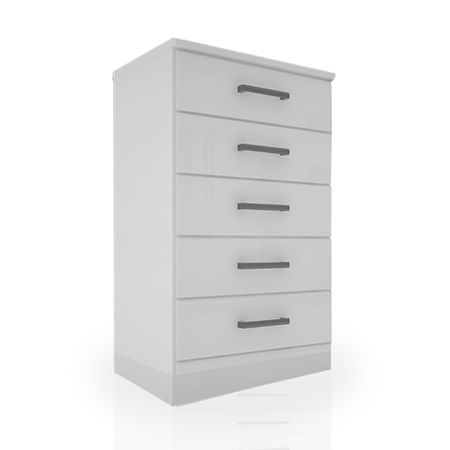 Chifonier 3422 Blanco 5 Cajones 60 Cm