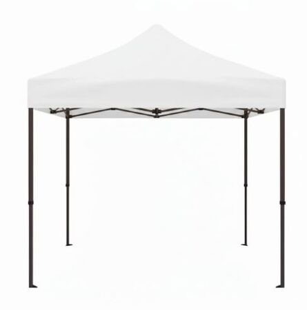 Gazebo 3x3 De Hierro Sin Paredes Cl-Te300 Blanco Circle Line